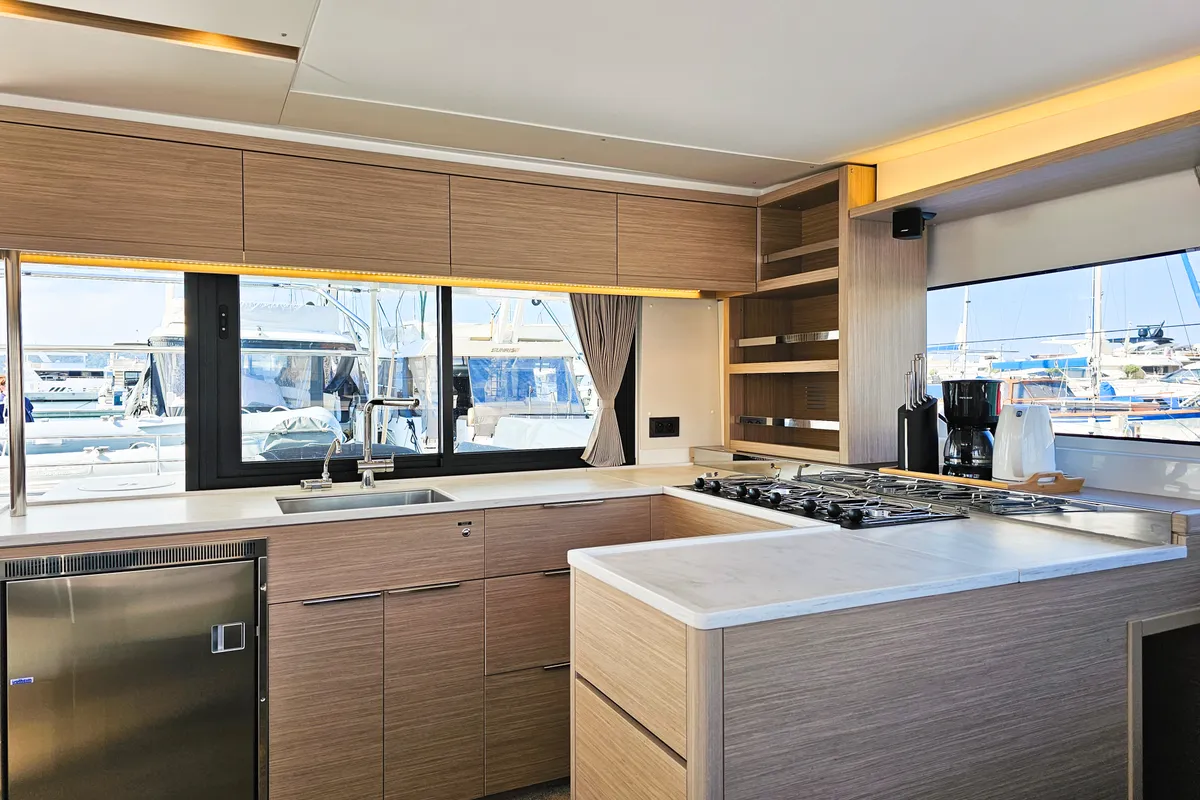 Galley of Galeb, a Lagoon 46 catamaran at Seget Donji, Croatia