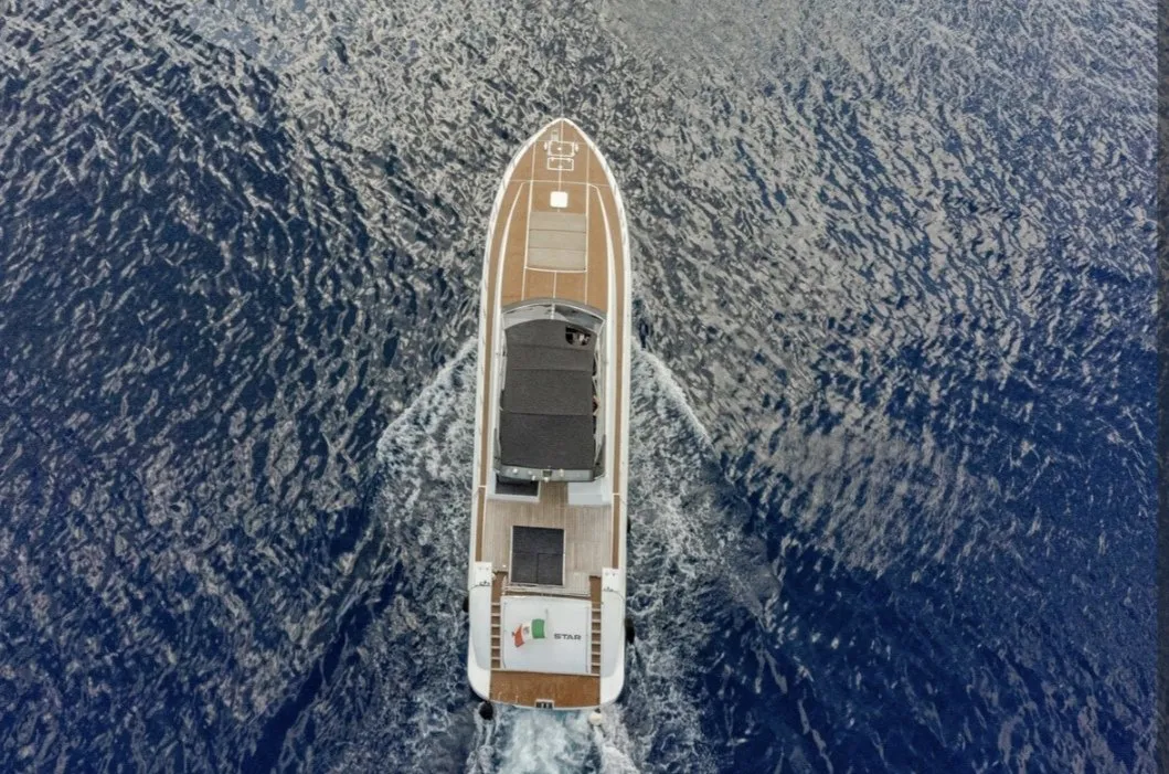 Exterior view of Maeva Star, a Leopard 23 motor yacht at Milazzo, Italy