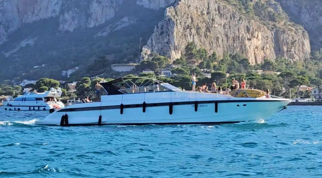 Exterior view of Maeva Star, a Leopard 23 motor yacht at Milazzo, Italy