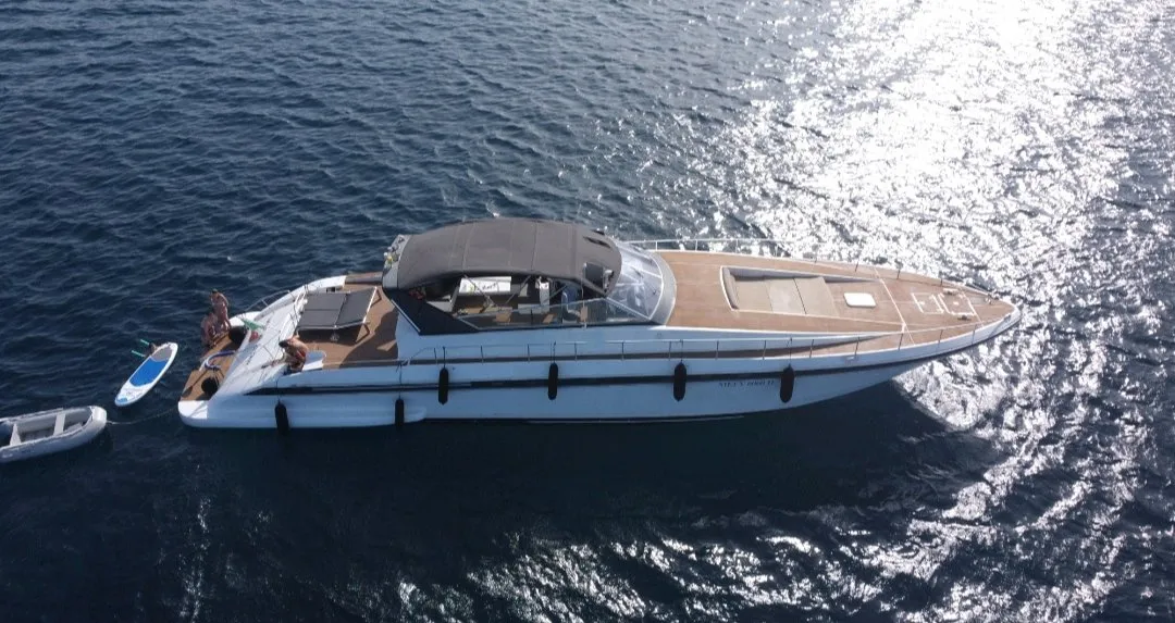 Exterior view of Maeva Star, a Leopard 23 motor yacht at Milazzo, Italy