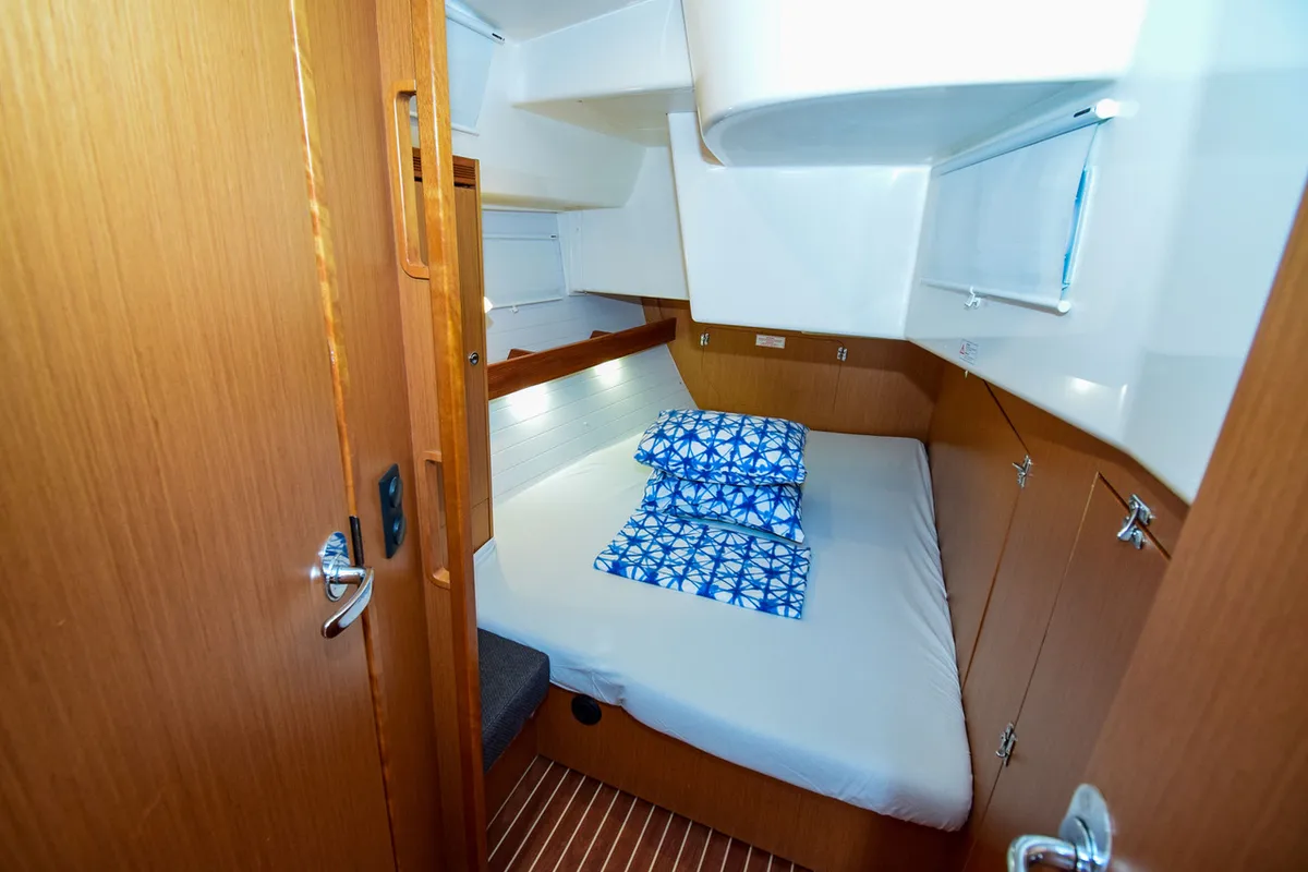 Cockpit of MINA, a Bavaria 50 Cruiser sailboat at Marmaris, Turkey