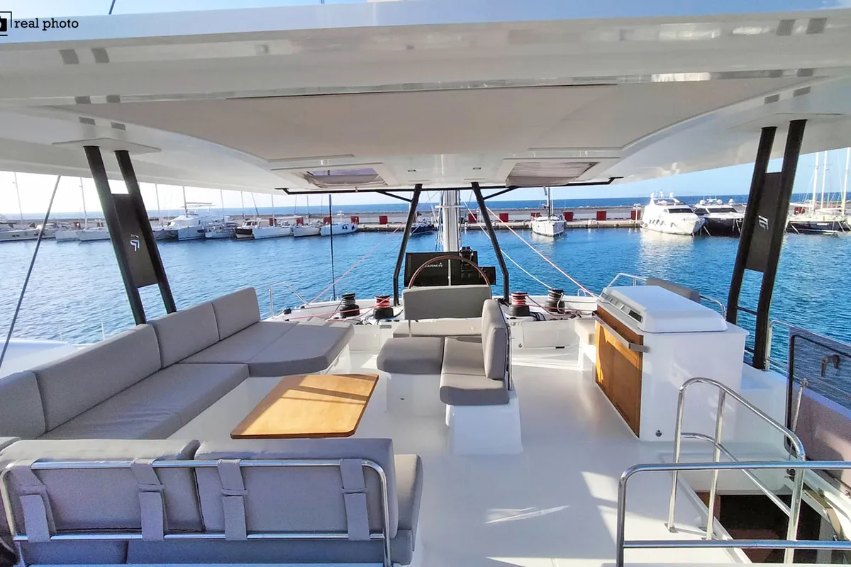 Cockpit of Libertà - Luxury Catamaran, A/C, Generator, Water maker, Solar panel, a Fountaine Pajot Samana 59 catamaran at Ca…