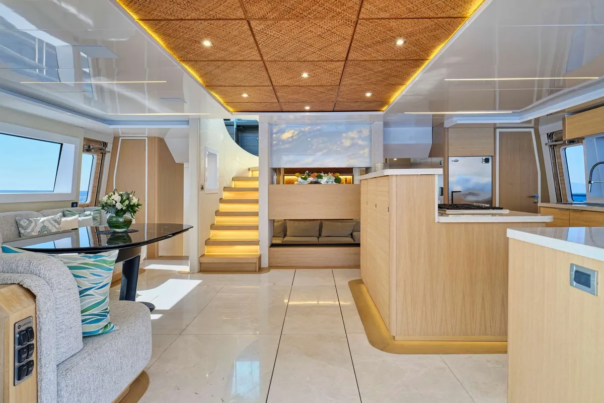 Samara, a Power Cat 80 catamaran at Piraeus, Greece