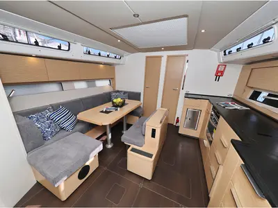 Salon of Bliss, a Hanse 460 sailboat at Grad Biograd na Moru, Croatia