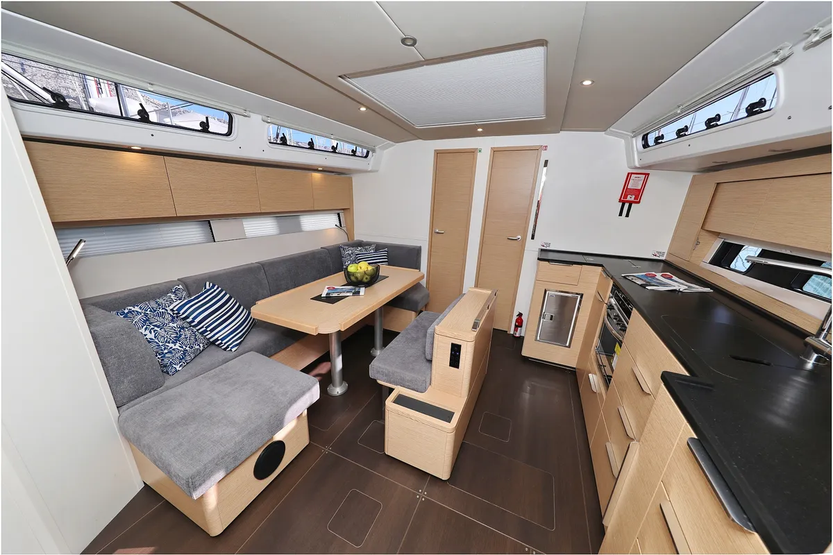Salon of Bliss, a Hanse 460 sailboat at Grad Biograd na Moru, Croatia