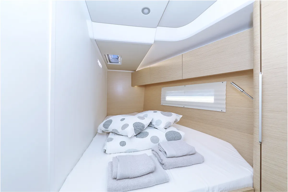 Cabin on Bliss, a Hanse 460 sailboat at Grad Biograd na Moru, Croatia