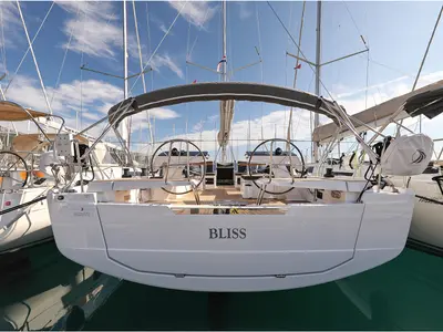 Cockpit of Bliss, a Hanse 460 sailboat at Grad Biograd na Moru, Croatia