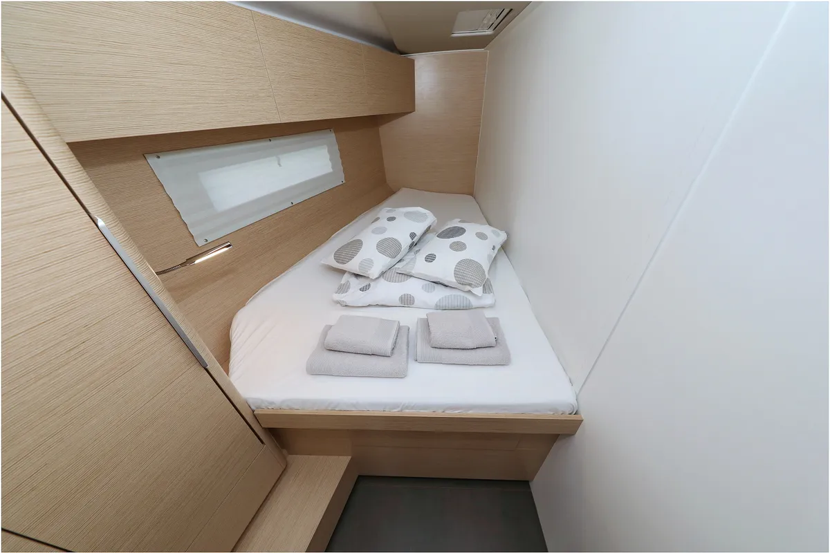 Cabin on Bliss, a Hanse 460 sailboat at Grad Biograd na Moru, Croatia