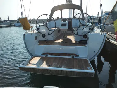 Hugo, a Bavaria 37 Cruiser sailboat at Yerseke, Netherlands