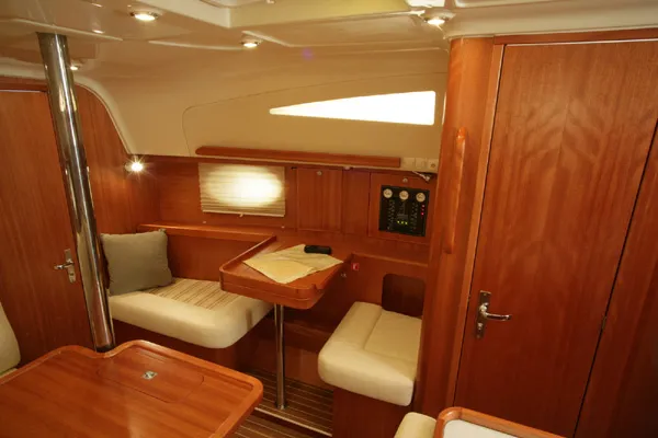 Salon of Sea Bird, a Elan 344 Impression sailboat at Primošten, Croatia