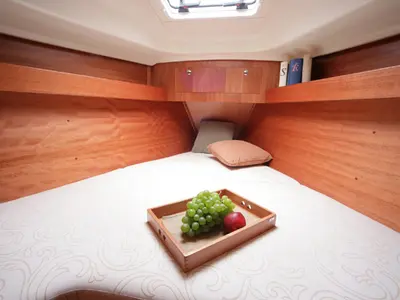 Cabin on Sea Bird, a Elan 344 Impression sailboat at Primošten, Croatia