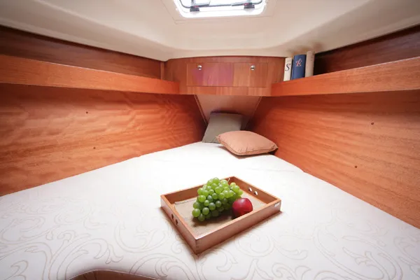 Cabin on Sea Bird, a Elan 344 Impression sailboat at Primošten, Croatia