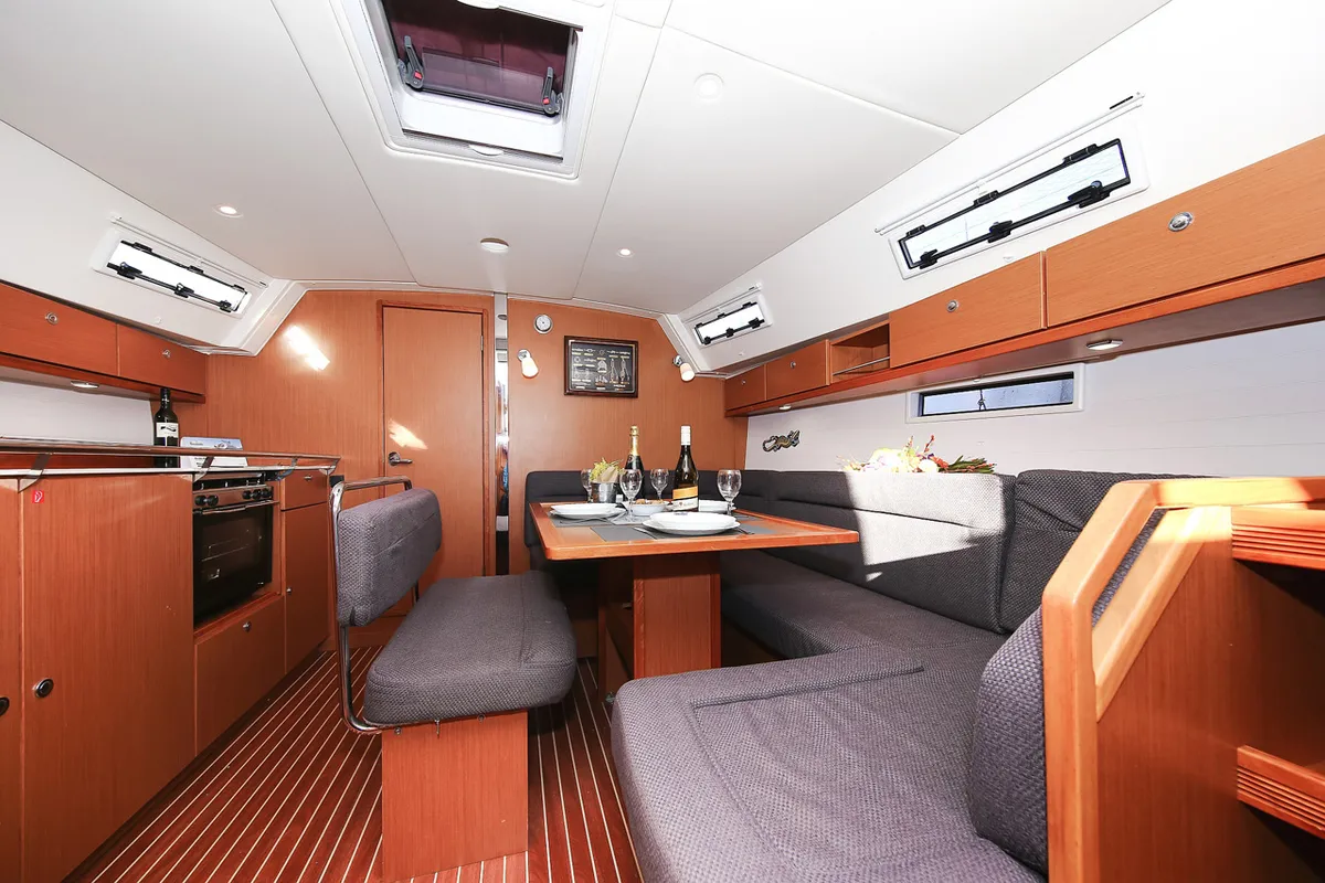 Salon of Ornela, a Bavaria Cruiser 40 Avantgarde sailboat at Grad Pula, Croatia