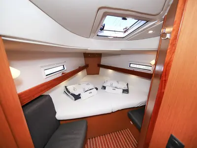 Cabin on Ornela, a Bavaria Cruiser 40 Avantgarde sailboat at Grad Pula, Croatia