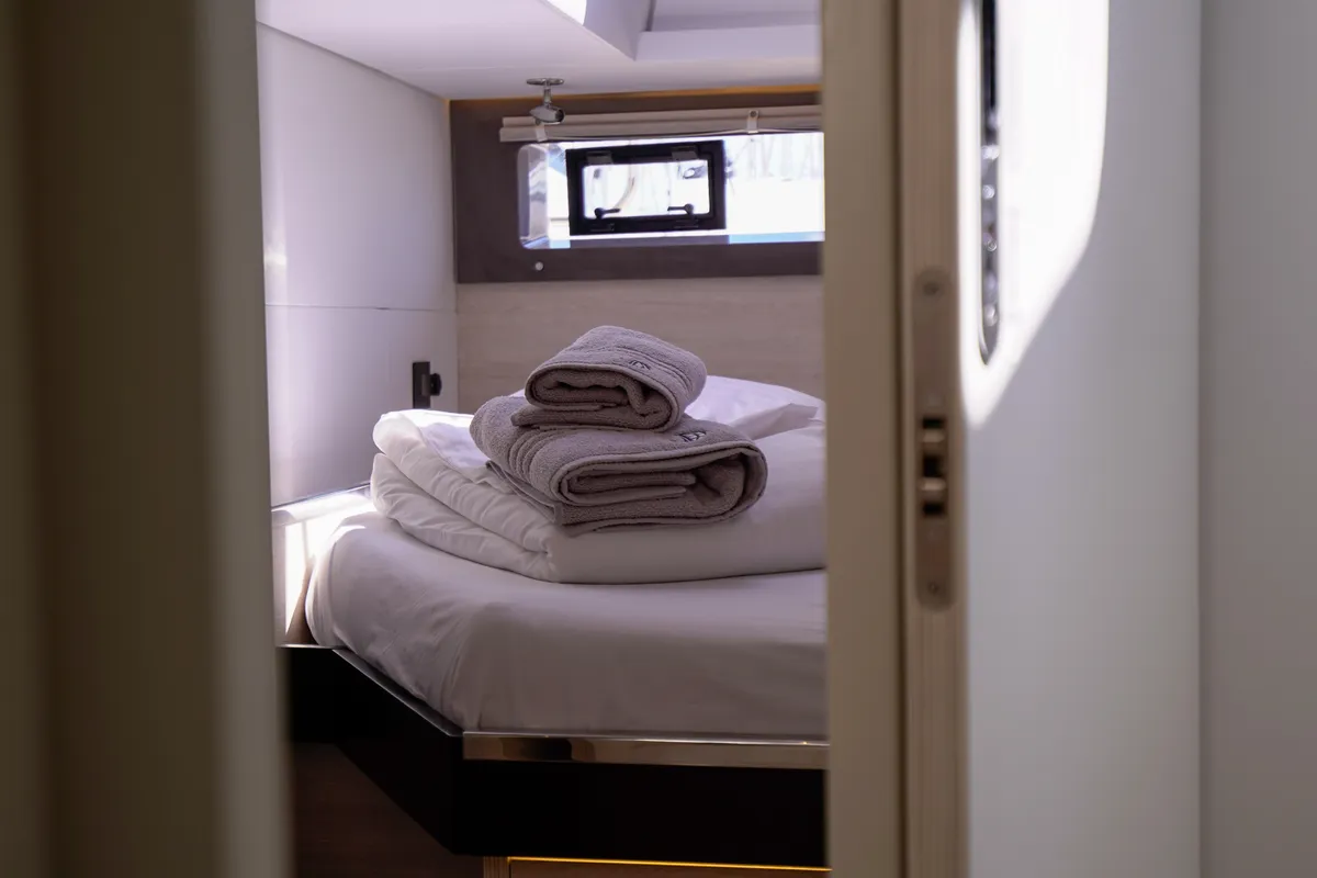 Manaphy, a Leopard 45 catamaran at Seget Donji, Croatia