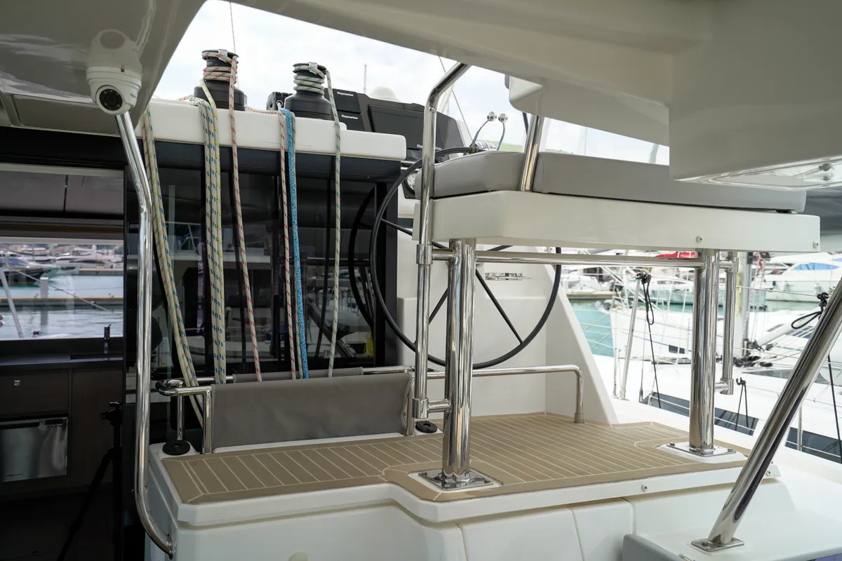 Manaphy, a Leopard 45 catamaran at Seget Donji, Croatia