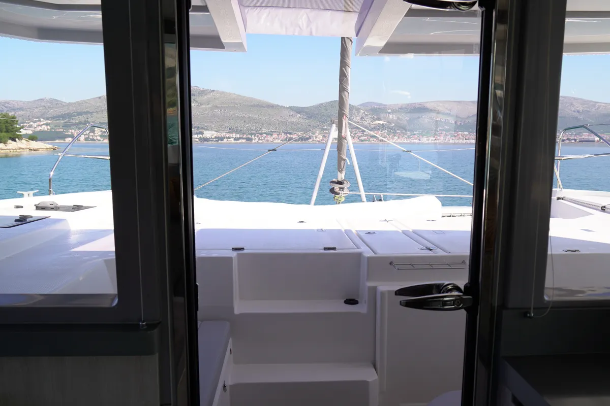 Manaphy, a Leopard 45 catamaran at Seget Donji, Croatia