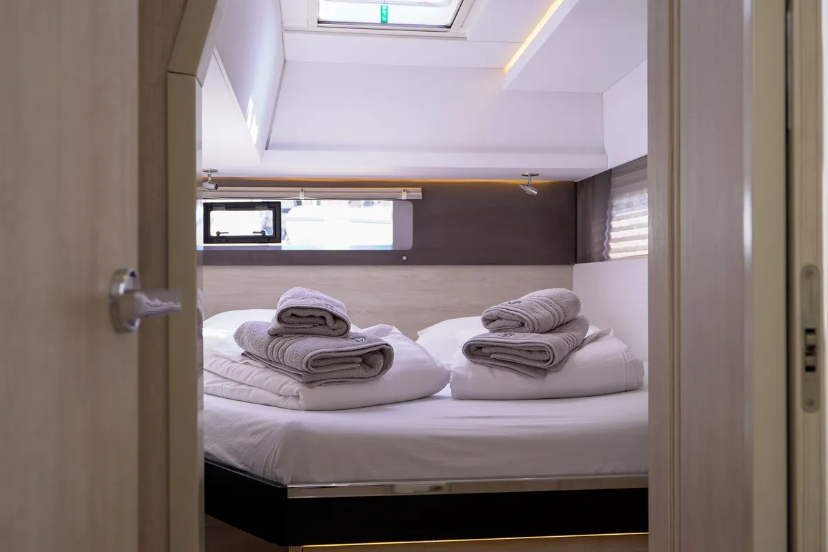 Manaphy, a Leopard 45 catamaran at Seget Donji, Croatia