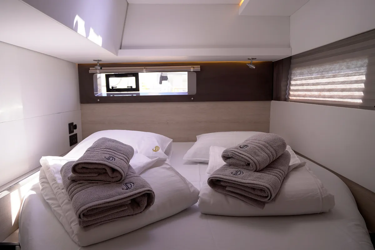Manaphy, a Leopard 45 catamaran at Seget Donji, Croatia