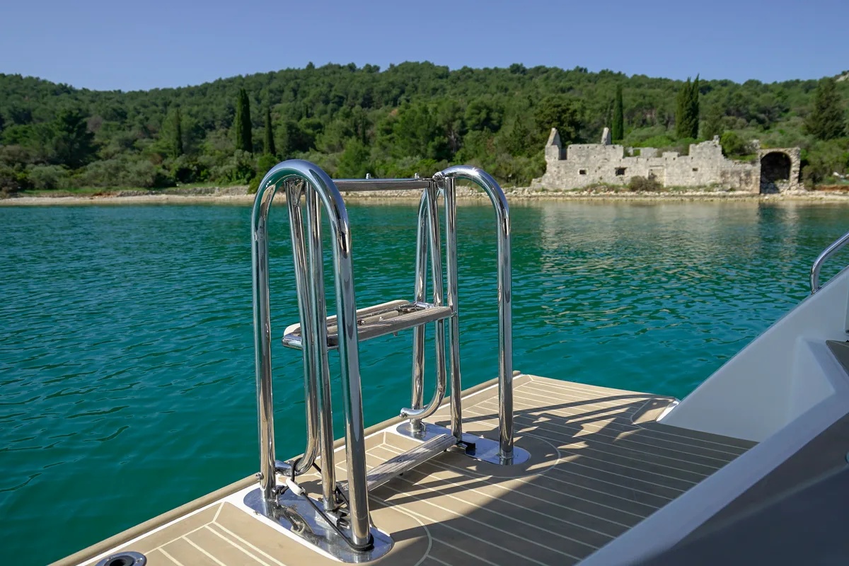 Manaphy, a Leopard 45 catamaran at Seget Donji, Croatia