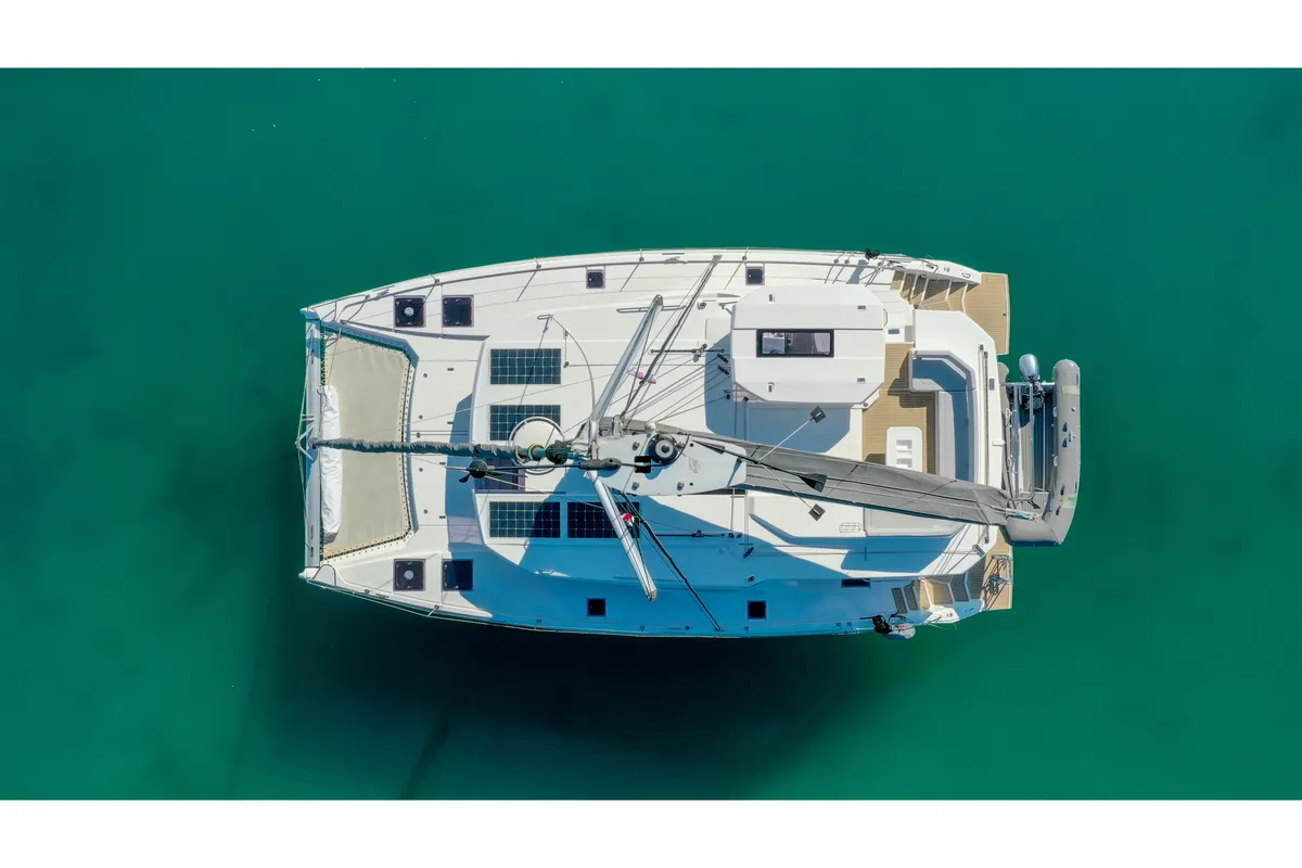 Manaphy, a Leopard 45 catamaran at Seget Donji, Croatia