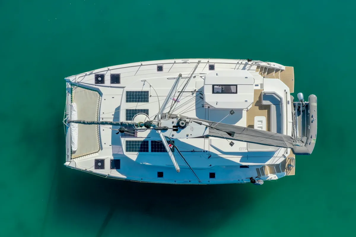 Manaphy, a Leopard 45 catamaran at Seget Donji, Croatia