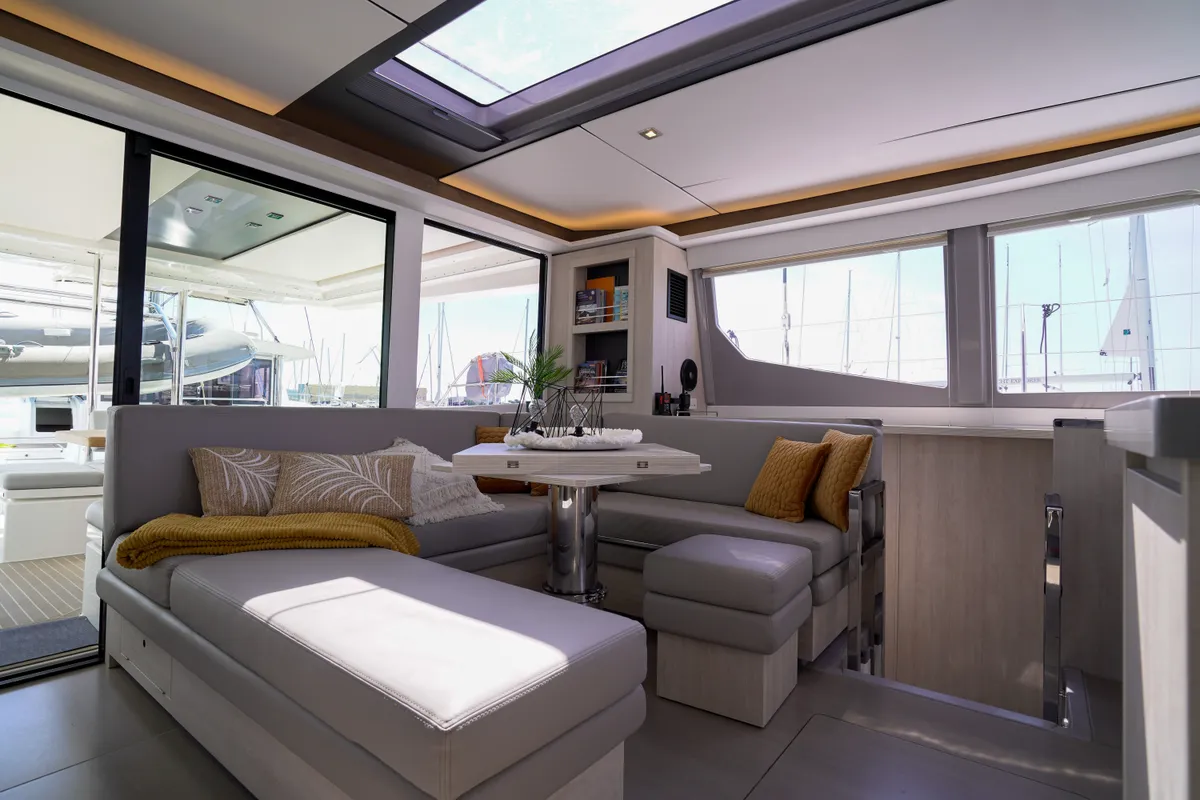 Manaphy, a Leopard 45 catamaran at Seget Donji, Croatia