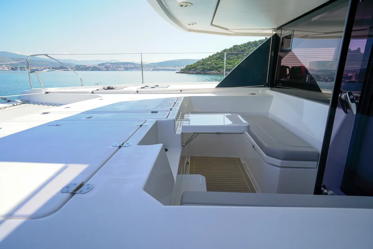 Manaphy, a Leopard 45 catamaran at Seget Donji, Croatia