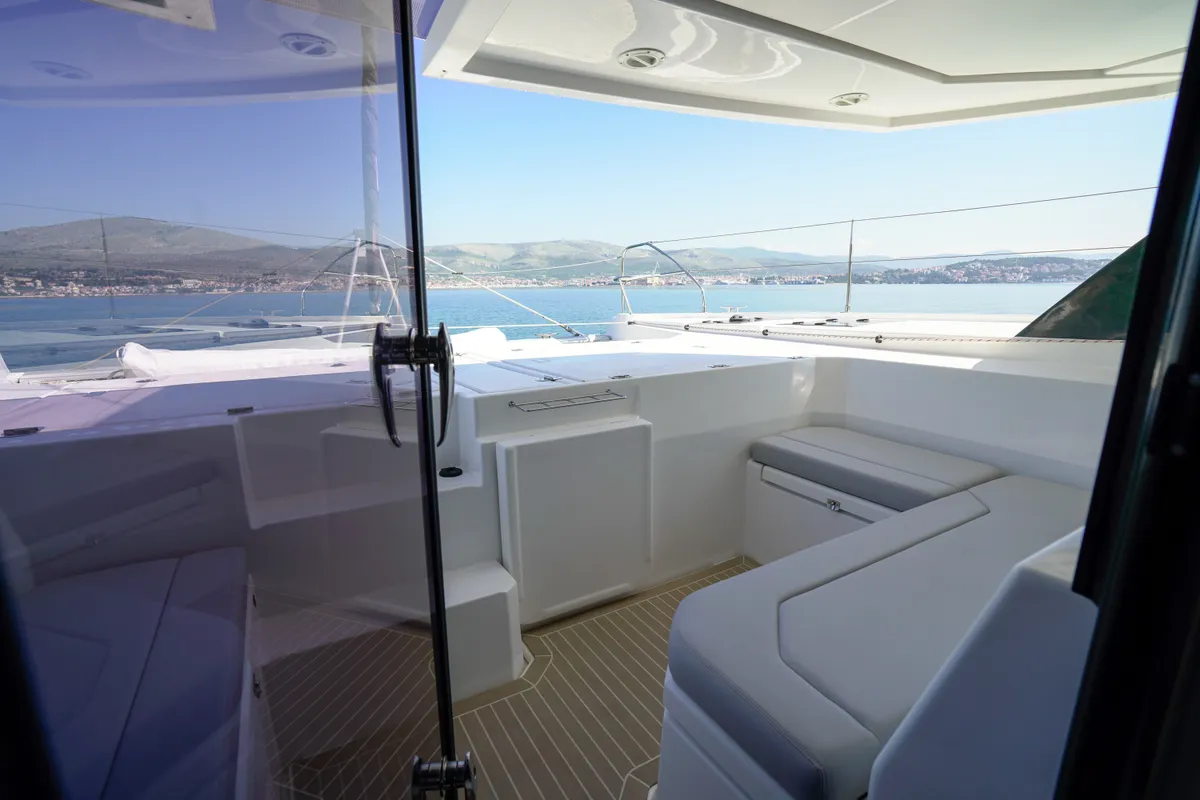 Manaphy, a Leopard 45 catamaran at Seget Donji, Croatia