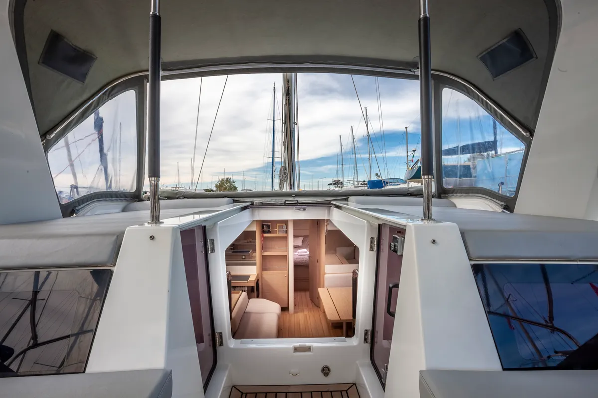 Psari, a Beneteau Oceanis 51.1 sailboat at Athens, Greece