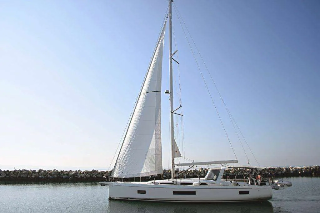 Psari, a Beneteau Oceanis 51.1 sailboat at Athens, Greece