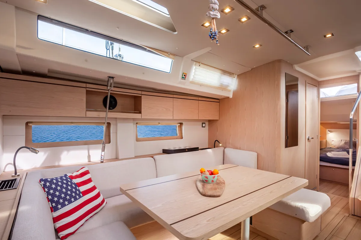 Psari, a Beneteau Oceanis 51.1 sailboat at Athens, Greece