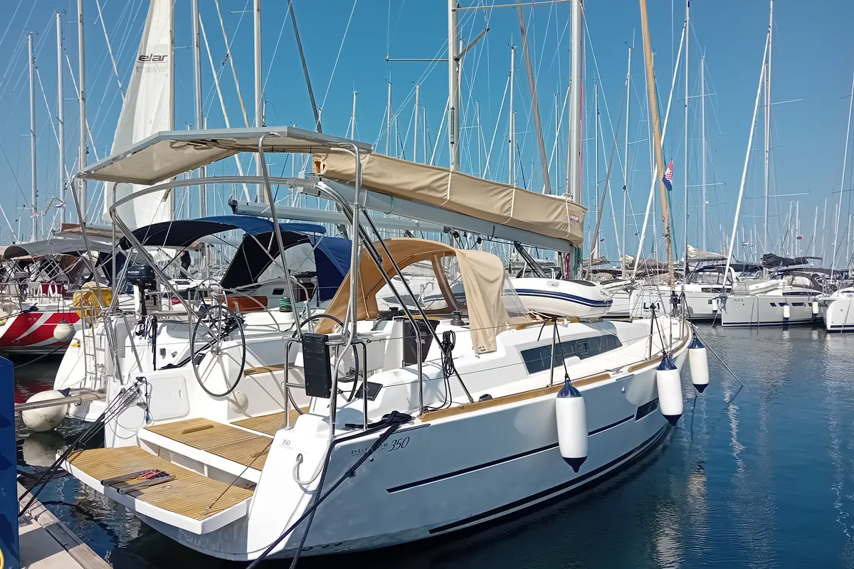Navita, a Dufour 350 Grand Large sailboat at Grad Biograd na Moru, Croatia
