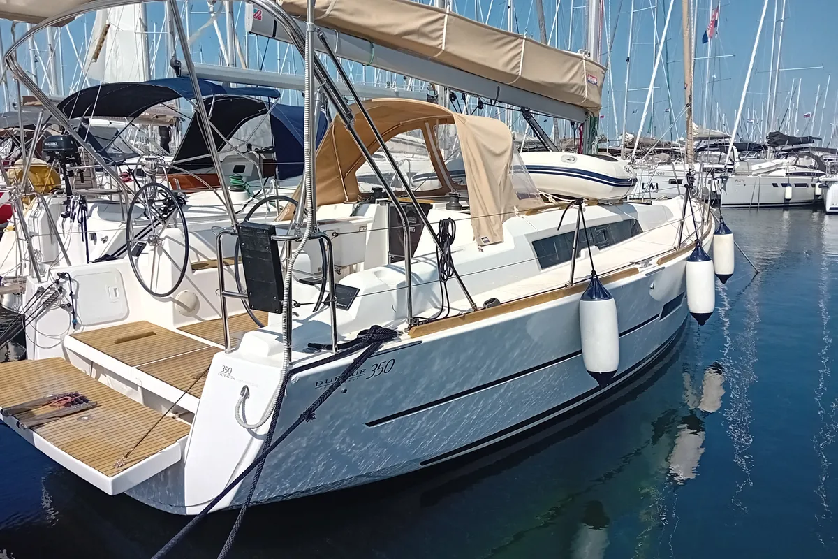Navita, a Dufour 350 Grand Large sailboat at Grad Biograd na Moru, Croatia