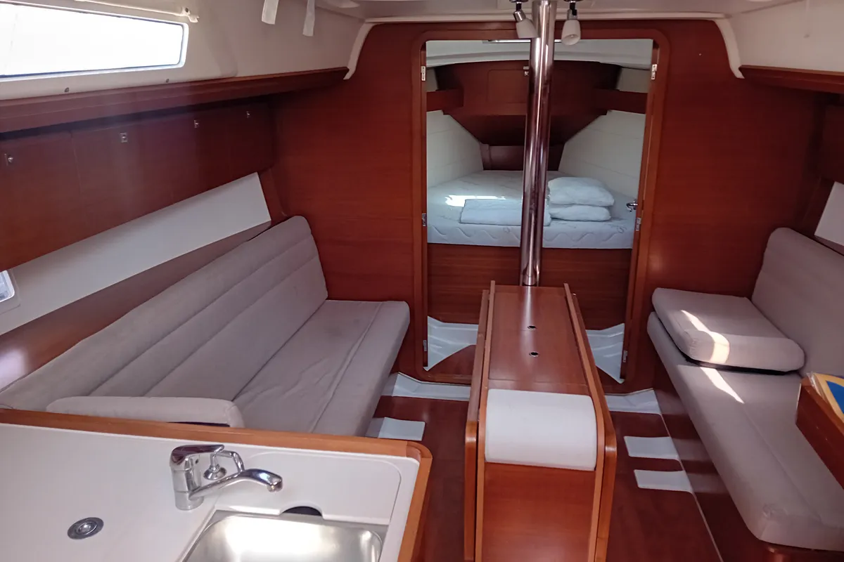 Navita, a Dufour 350 Grand Large sailboat at Grad Biograd na Moru, Croatia