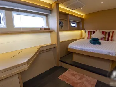 Galley of Sealion, a Lagoon 52 F catamaran at Mai Khao, Thailand
