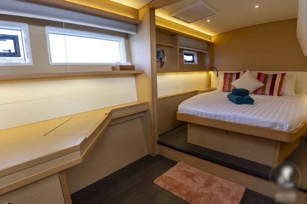 Galley of Sealion, a Lagoon 52 F catamaran at Mai Khao, Thailand