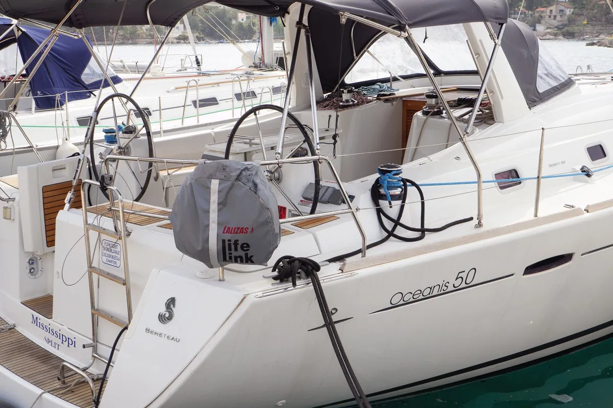 Exterior view of Mississippi, a Beneteau Oceanis 50 Family sailboat at Rogač, Croatia