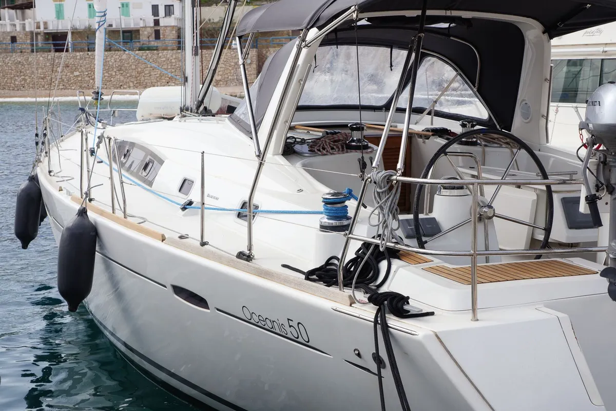 Exterior view of Mississippi, a Beneteau Oceanis 50 Family sailboat at Rogač, Croatia