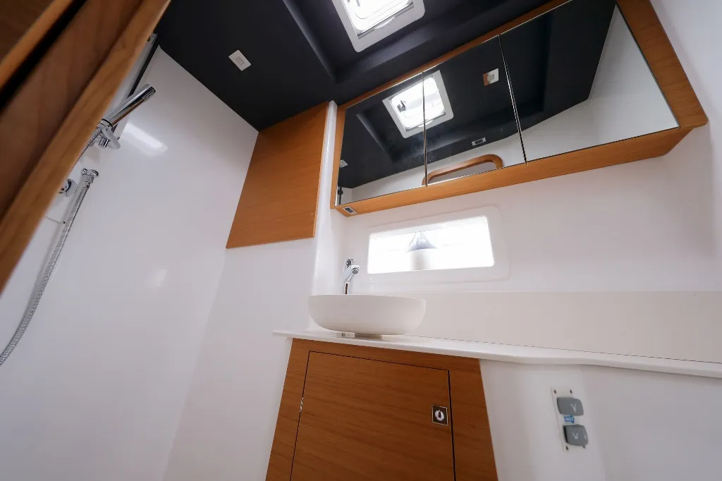 Head on Make Me Yours, a Dufour 48 Catamaran catamaran at Grad Trogir, Croatia