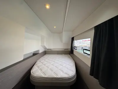 Cabin on Blue Champagne, a Fountaine Pajot MY4.S - Maestro catamaran at La Rochelle, France