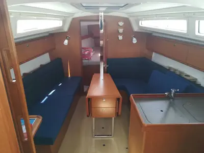 Salon of Cleo, a Bavaria Cruiser 34 sailboat at Grad Pula, Croatia