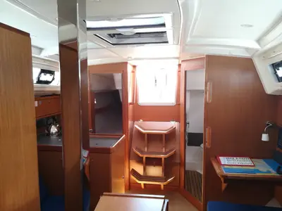 Salon of Cleo, a Bavaria Cruiser 34 sailboat at Grad Pula, Croatia