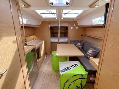 Salon of Nice to Have, a Dufour 382 GL sailboat at Heiligenhafen, Germany
