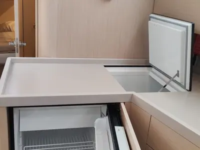 Galley of Anse Soleil, a Beneteau Oceanis 46.1 sailboat at Općina Rogoznica, Croatia