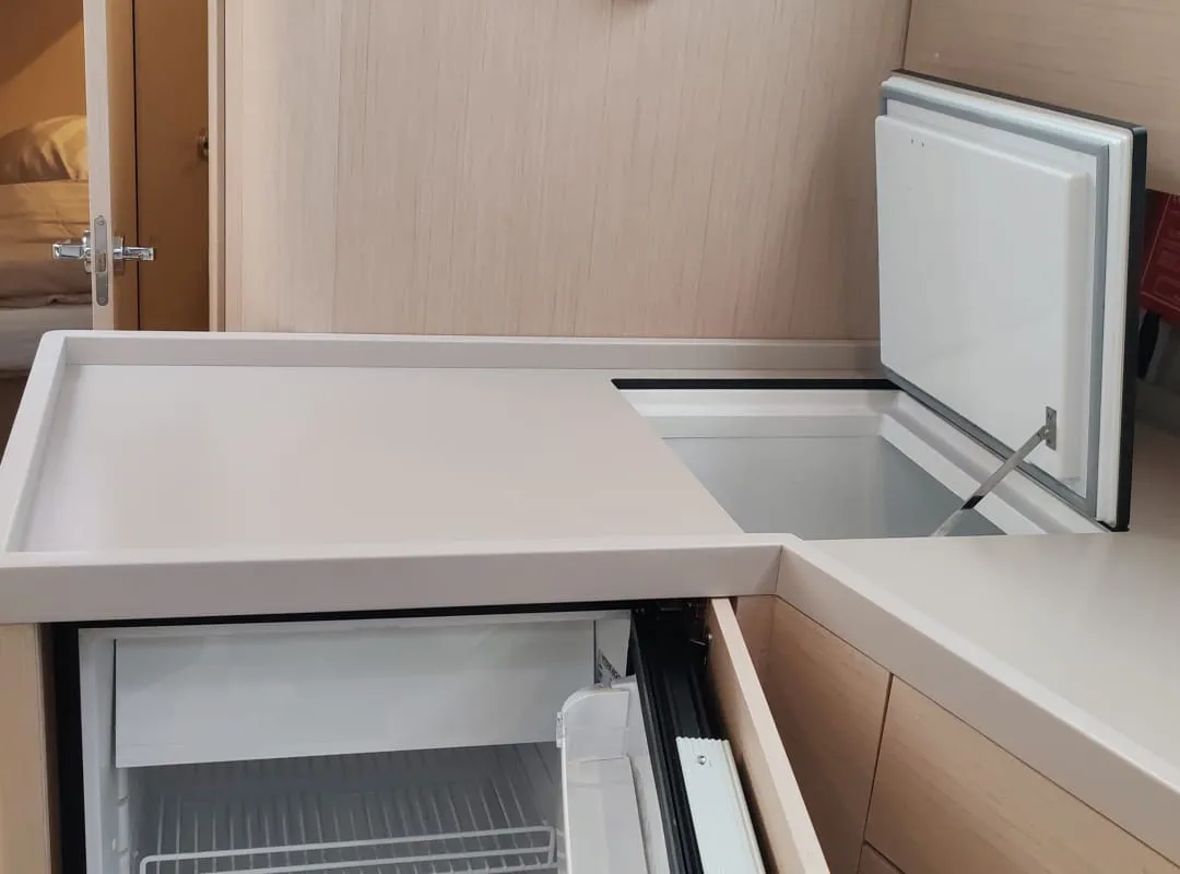 Galley of Anse Soleil, a Beneteau Oceanis 46.1 sailboat at Općina Rogoznica, Croatia
