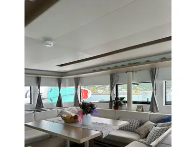 Salon of Classic, a Lagoon 51 catamaran at Alameda, United States