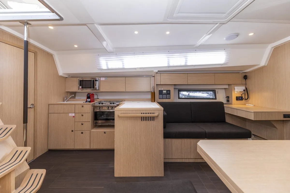 Galley of Maraschino, a Bavaria C42 sailboat at Zadar, Croatia