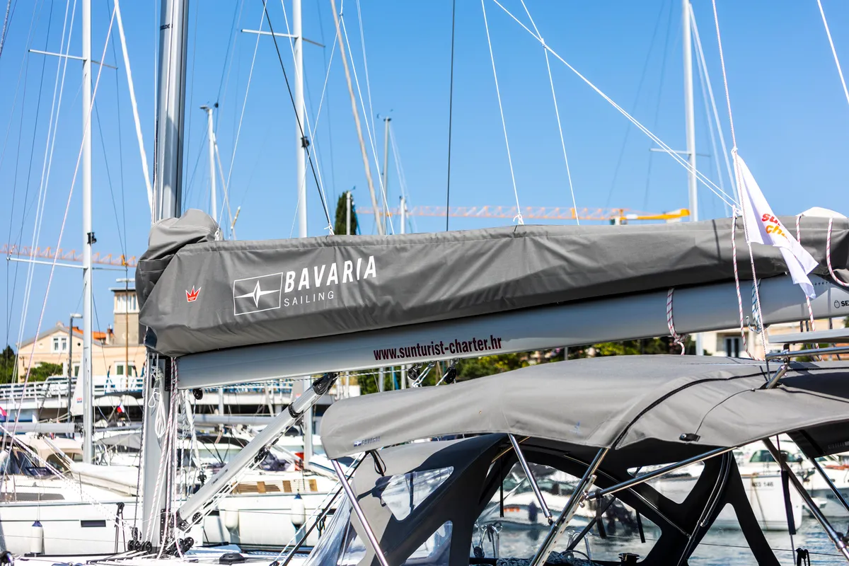 Maraschino, a Bavaria C42 sailboat at Zadar, Croatia