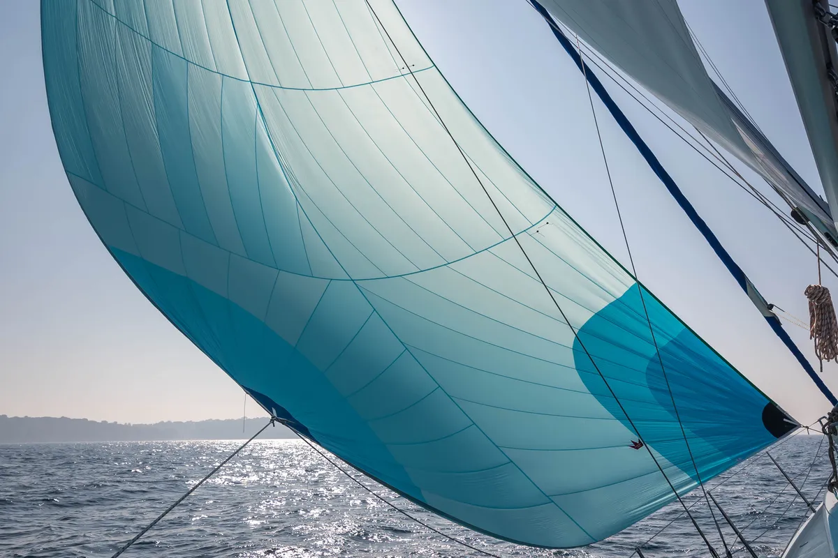 Exterior view of Elba, a Hanse 418 sailboat at Medulin, Croatia